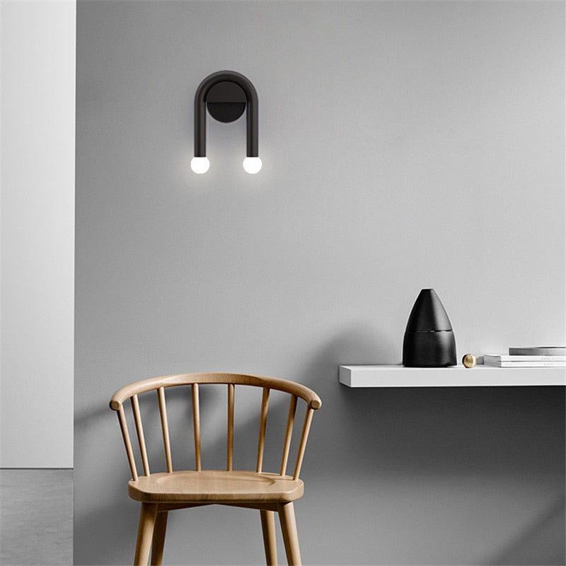 Double Light Arched Metal Wall Sconce - Final Sale