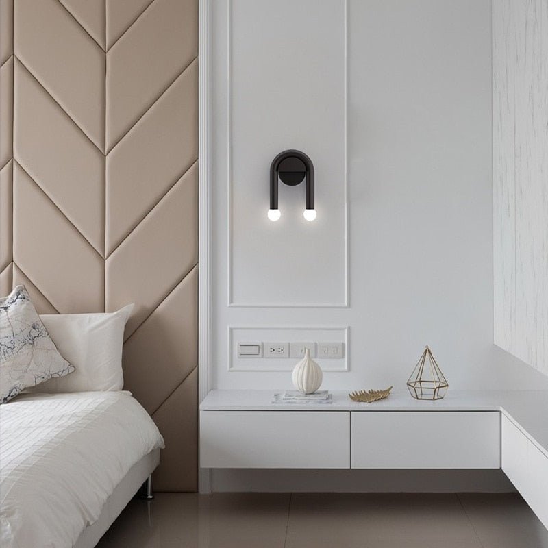 Double Light Arched Metal Wall Sconce - Final Sale