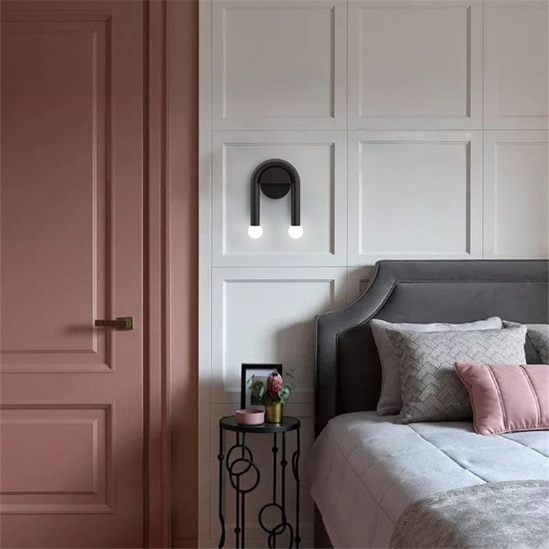 Double Light Arched Metal Wall Sconce - Final Sale