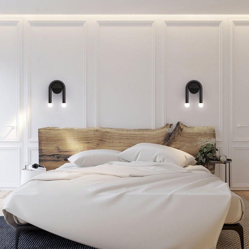 Double Light Arched Metal Wall Sconce - Final Sale
