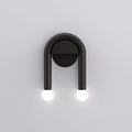Double Light Arched Metal Wall Sconce