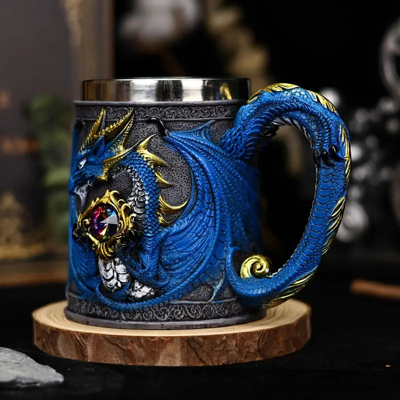 DracoStein™ – The Dragon Mug Sapphire Blue