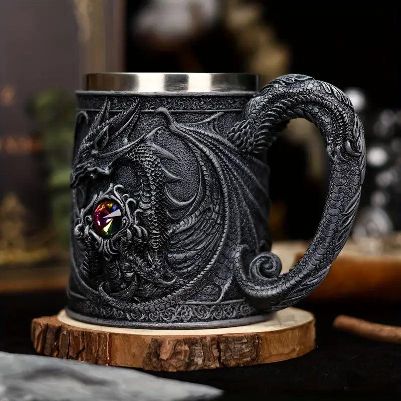 DracoStein™ – The Dragon Mug Obsidian Shadow