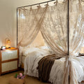 Dreamy Lace Bed Canopy – Soft Mosquito Net for Kids & Girls Rooms