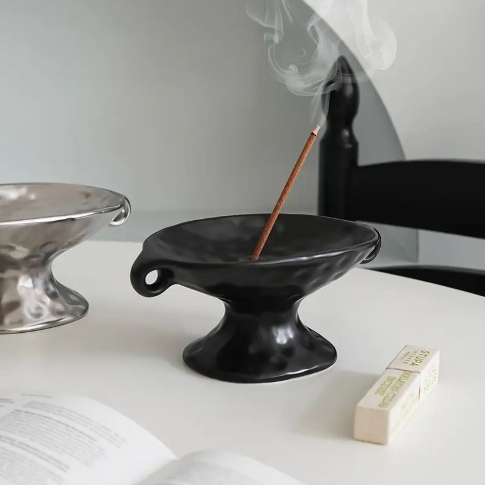 Dual-Ear Ceramic Oval Organizer
