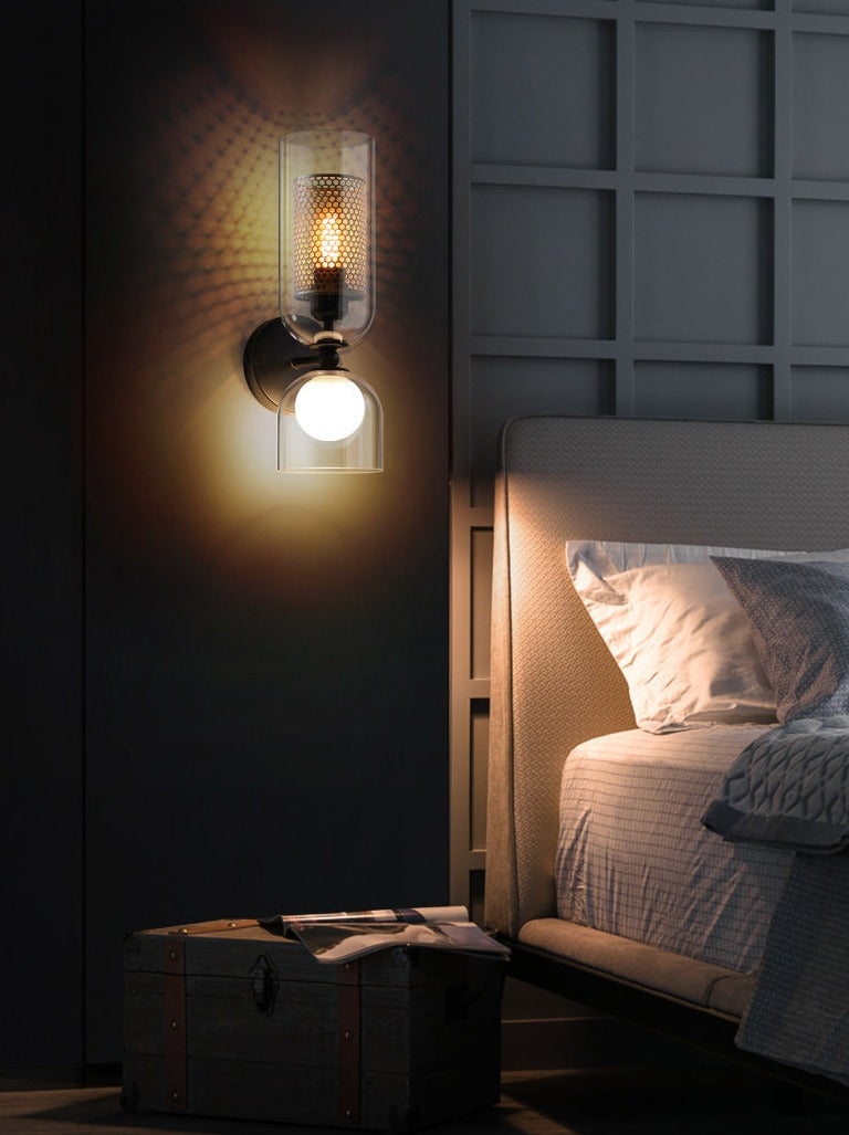 Duo Honeycomb Double Head Glass Wall Lamp