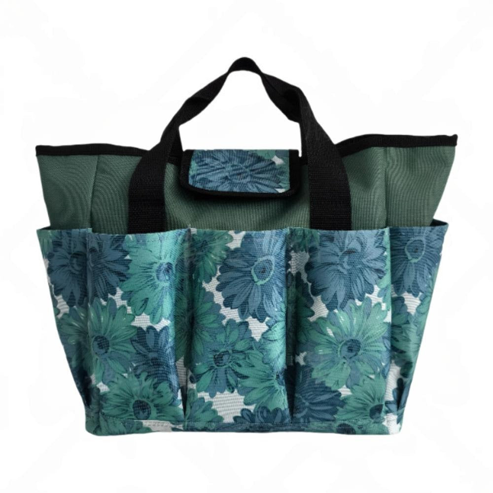 Durable Multi-Purpose Gardening Tool Storage Bag Teal Bloom