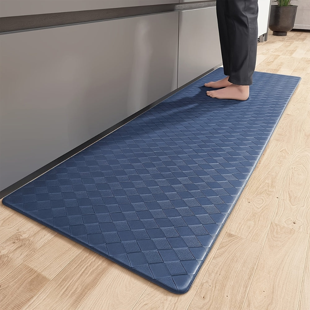 Cushioned Comfort Kitchen Mat | Non-Slip Runner Mat Blue