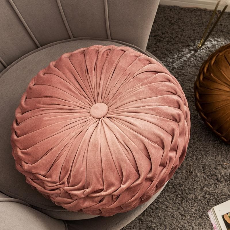 Desert Tones Pleated Velvet Pillows