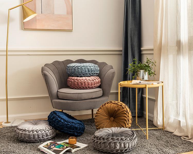Desert Tones Pleated Velvet Pillows