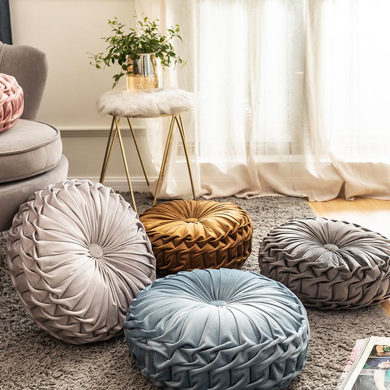 Desert Tones Pleated Velvet Pillows