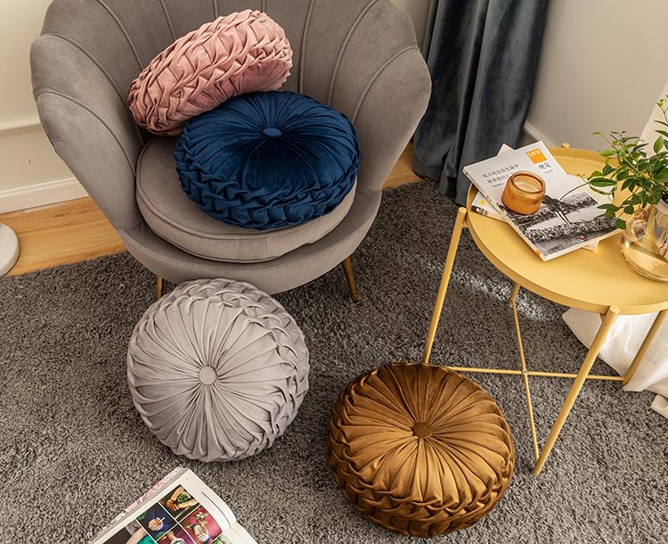 Desert Tones Pleated Velvet Pillows