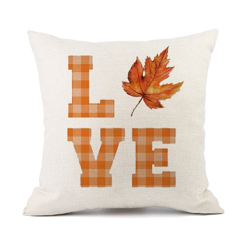 Fall Plaid Cushion Covers Love Fall