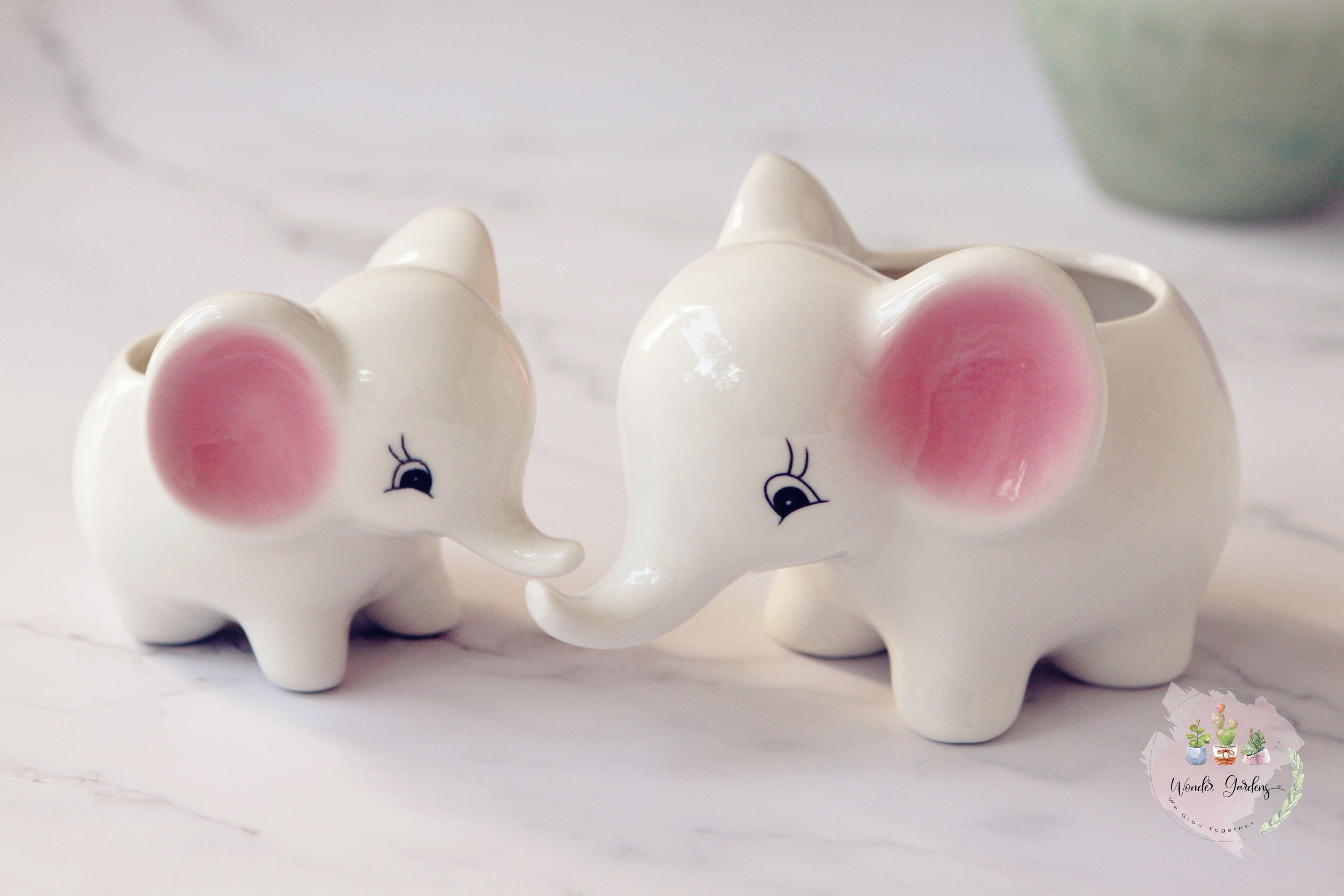 Ceramic Elephant Plant Pot medium