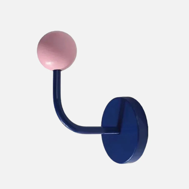 Metal Eames Dot Hook Magnet Blue hook