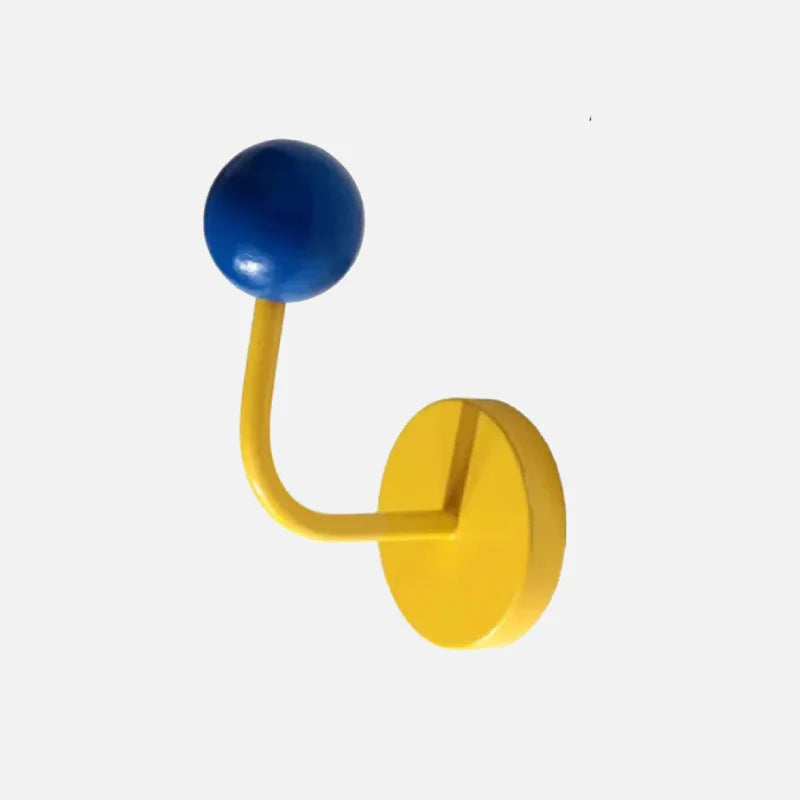 Metal Eames Dot Hook Magnet Yellow hook