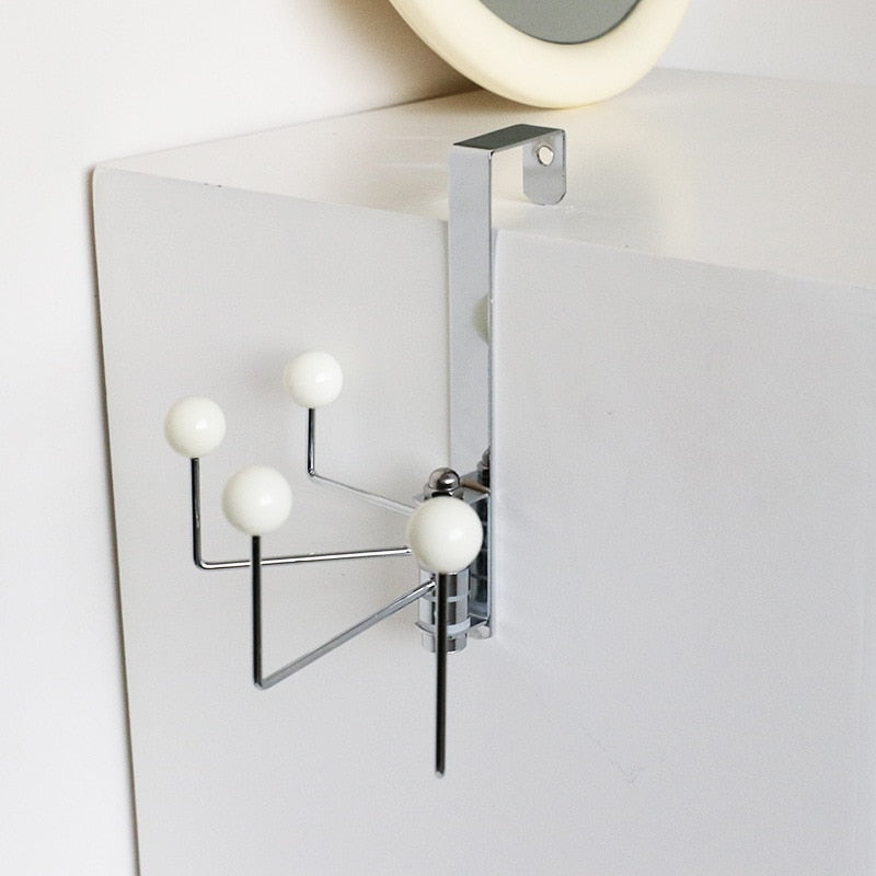Eames Dot Metal Over Door Hook White 4 Hook