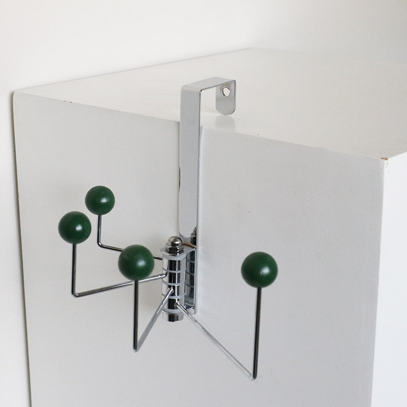 Eames Dot Metal Over Door Hook Green 4 Hook