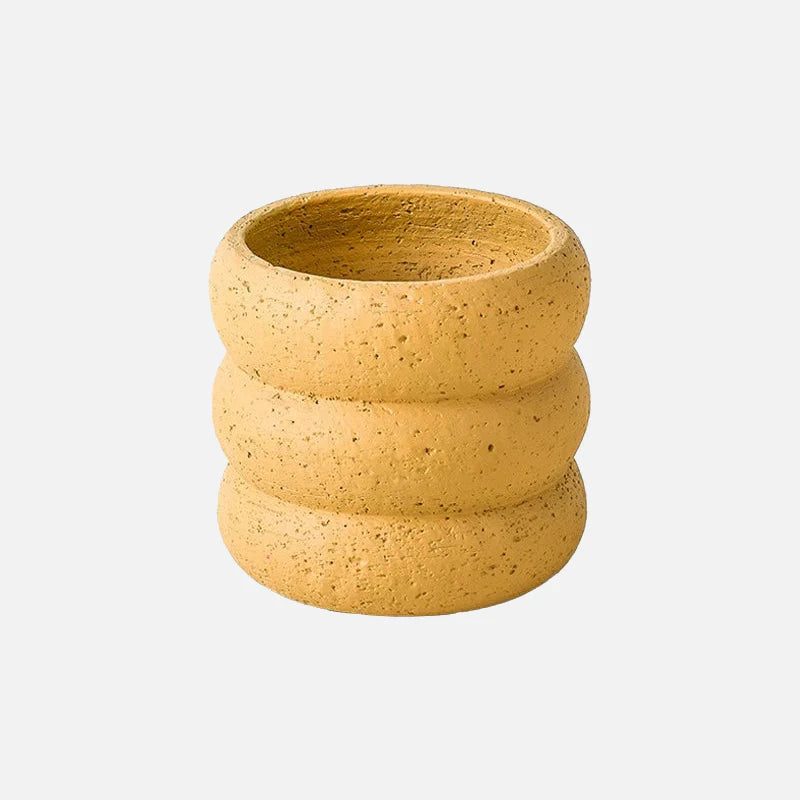 Earth Rounds Planters Yellow