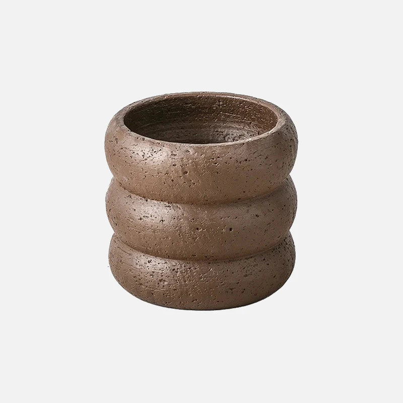 Earth Rounds Planters Brown