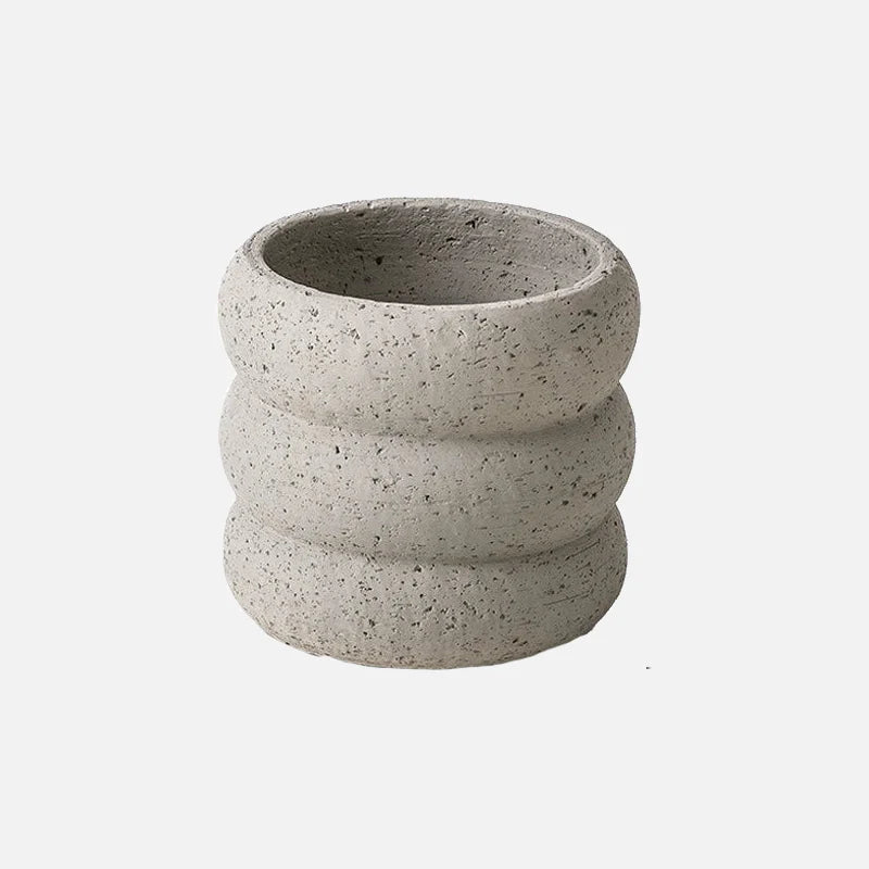 Earth Rounds Planters Light gray