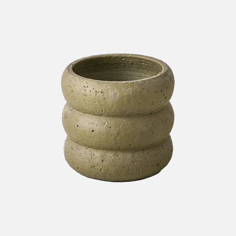 Earth Rounds Planters Green