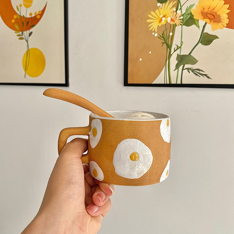 Egg Design Ceramic Coffee Mug