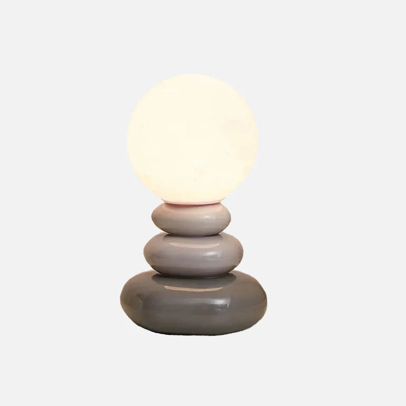 Egg Moon Ceramic Table Lamp Gray