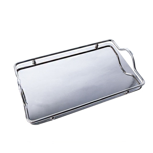 Elegance Glassware Silver Tray