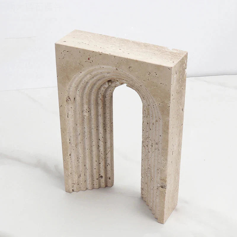Elysian Minimalist Stone Sculptures High Ribbed Bridge