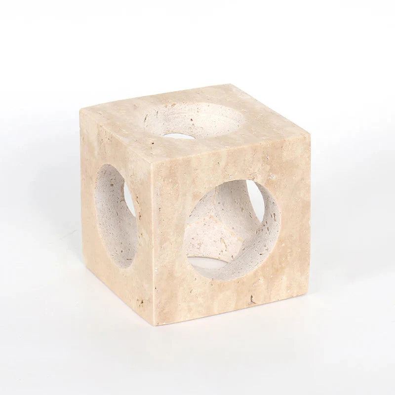Elysian Minimalist Stone Sculptures Hollow Cube