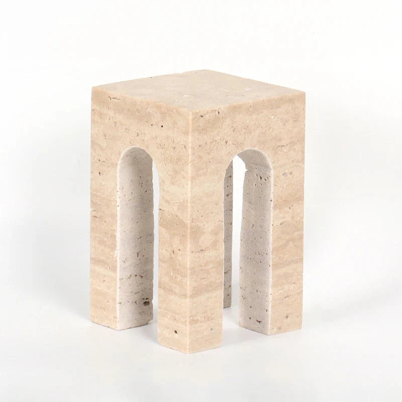 Elysian Minimalist Stone Sculptures Slit High Cube