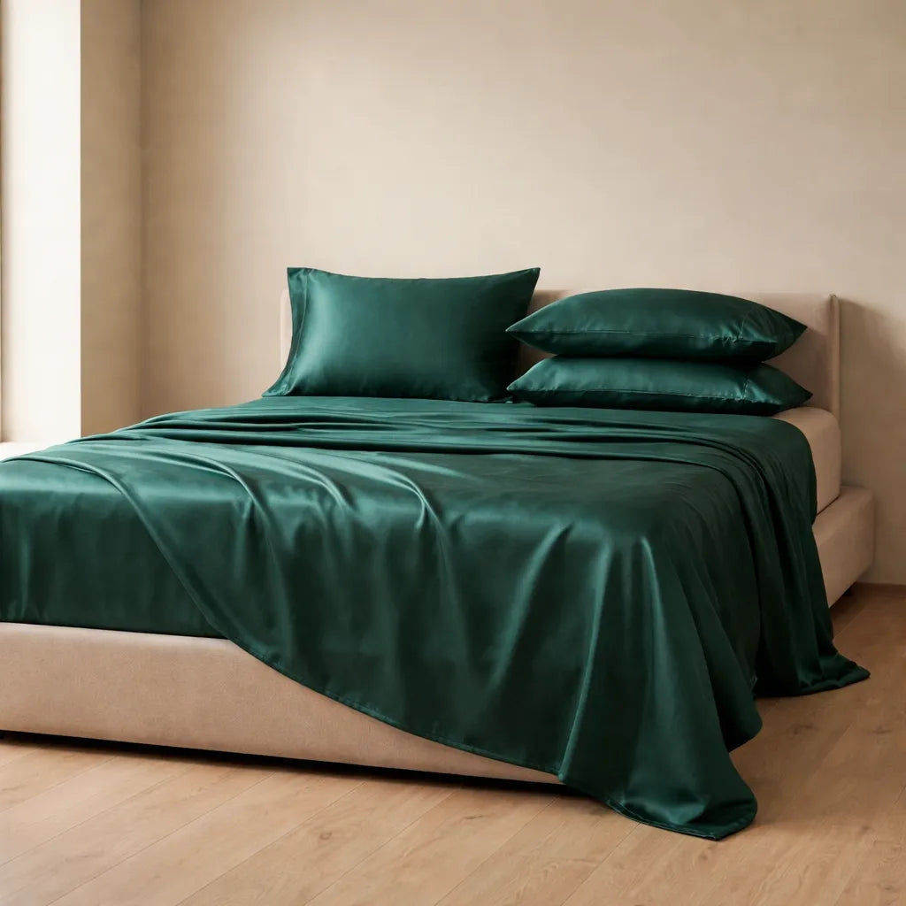 Emerald 22 Momme Silk Flat Sheet