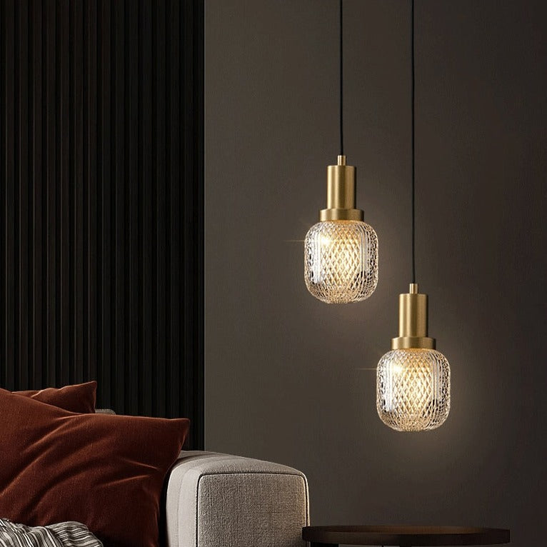 Etched Glass Luxury LED Pendant Light