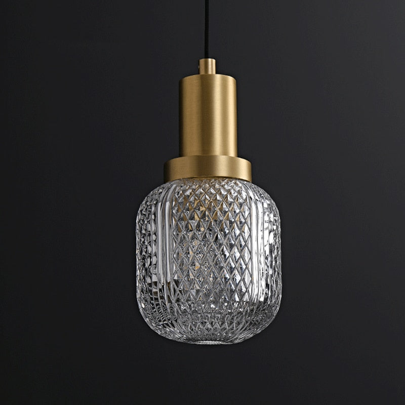 Etched Glass Luxury LED Pendant Light