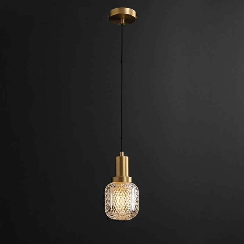 Etched Glass Luxury LED Pendant Light