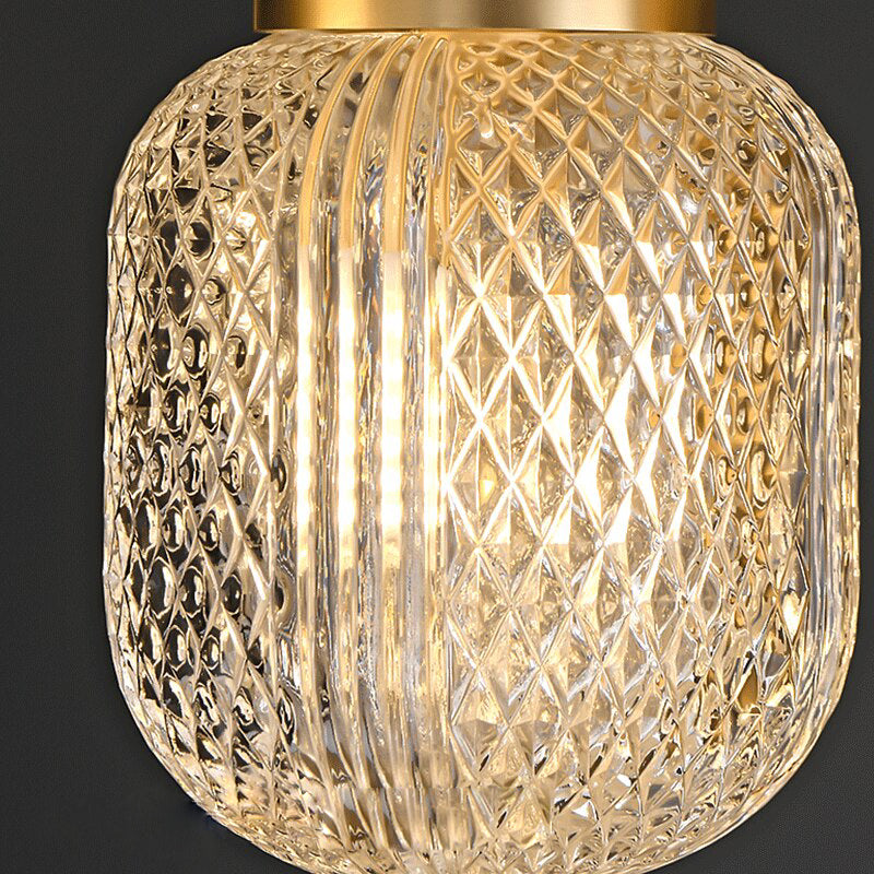 Etched Glass Luxury LED Pendant Light