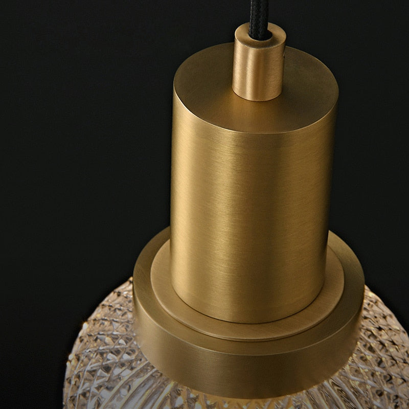 Etched Glass Luxury LED Pendant Light