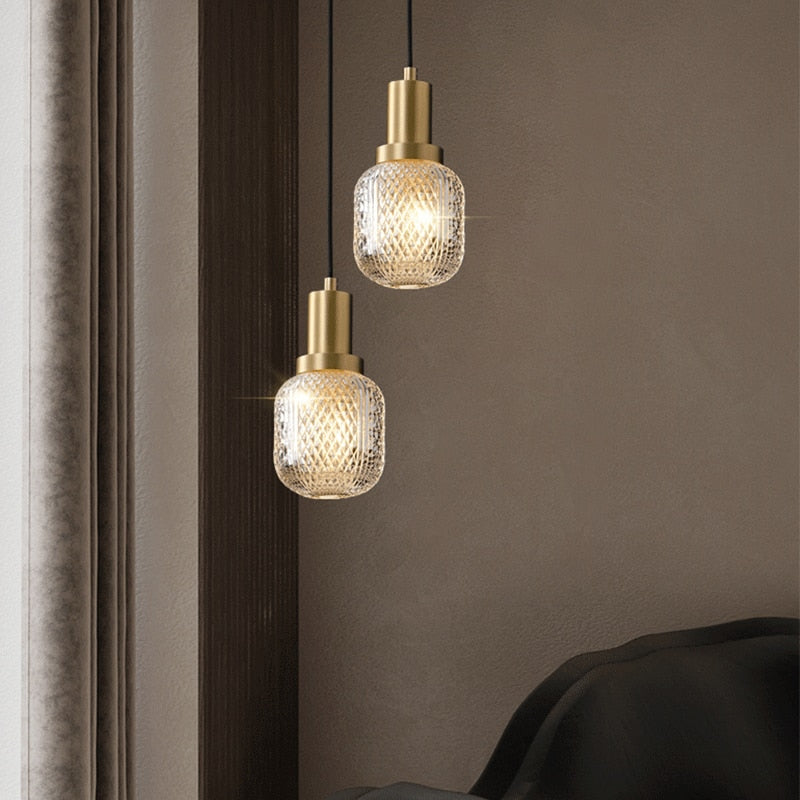 Etched Glass Luxury LED Pendant Light