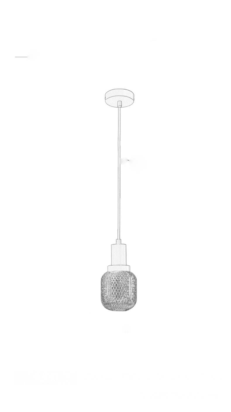 Etched Glass Luxury LED Pendant Light