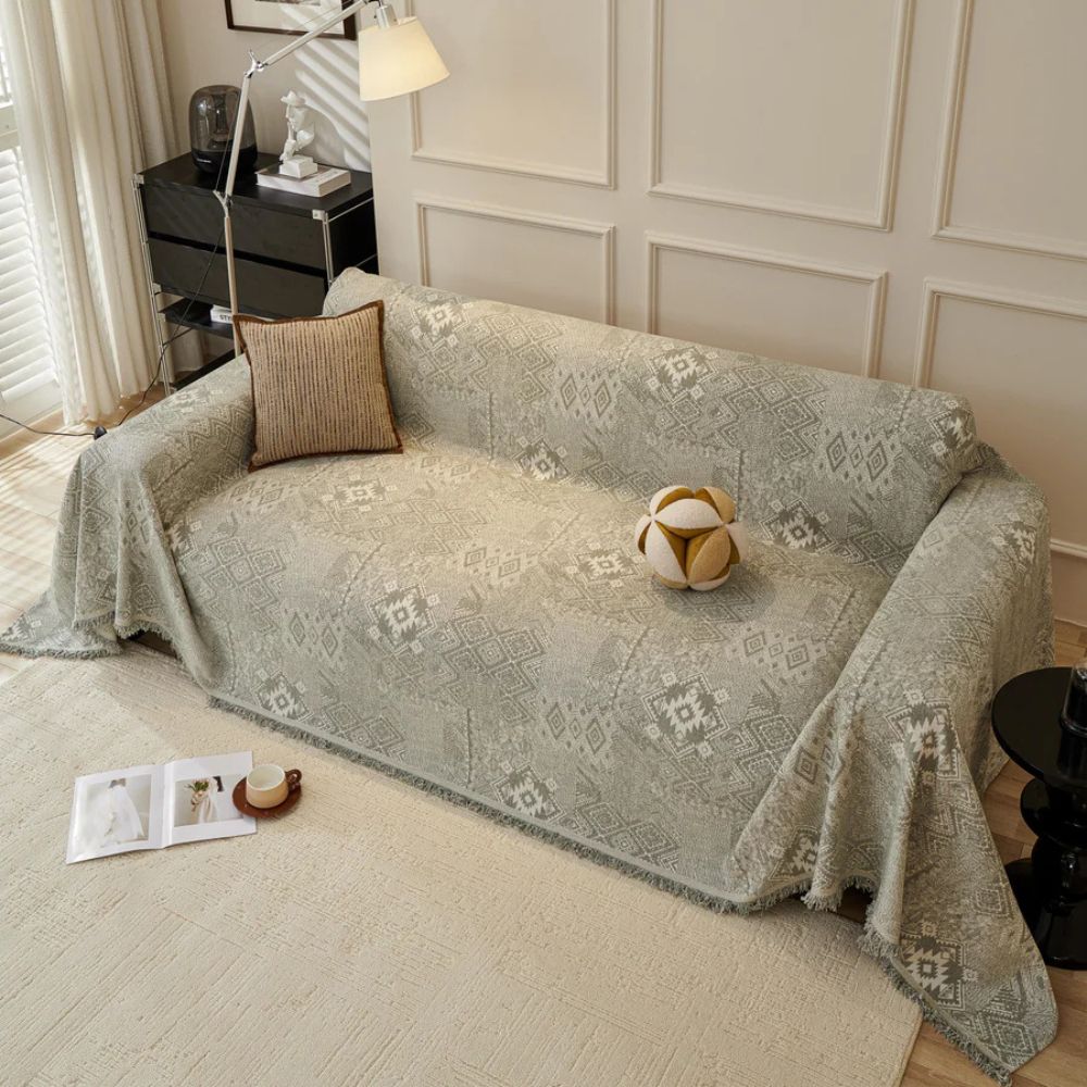 Ethno Cultural Tribe Sofa Cover Sage Dune