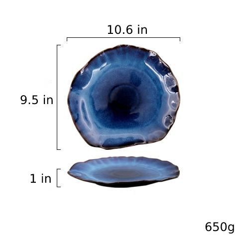 Evil Eye Blue Porcelain Decorative Plates 10 inch Plate