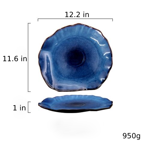 Evil Eye Blue Porcelain Decorative Plates 12 inch Plate