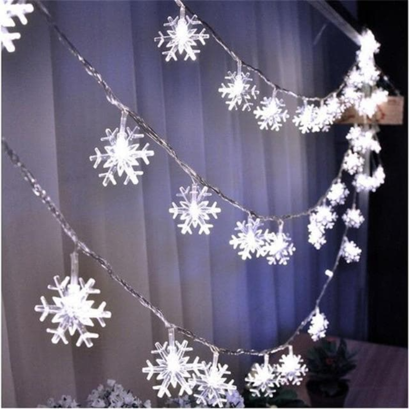 Fairy LED String Lights Snowflake Warm White