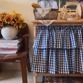 Farmhouse Gingham Cupboard Curtain