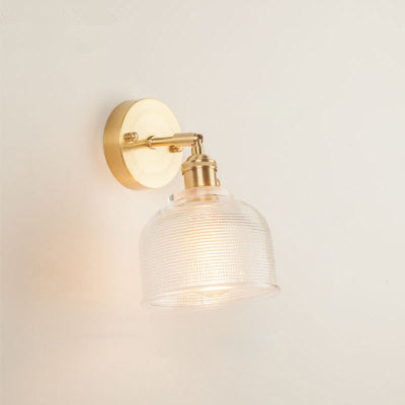 Fiona Vintage Glass LED Wall Sconces Bell Wall Lamp Green