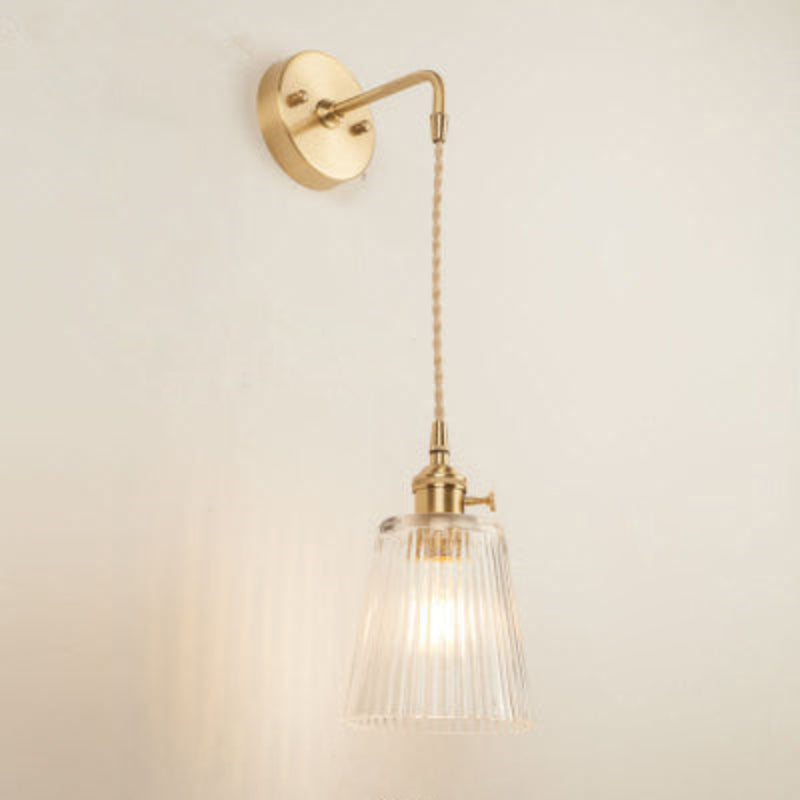 Fiona Vintage Glass LED Wall Sconces Wired Wall Lamp Clear
