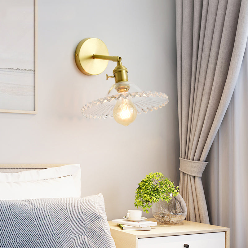 Fiona Vintage Glass LED Wall Sconces