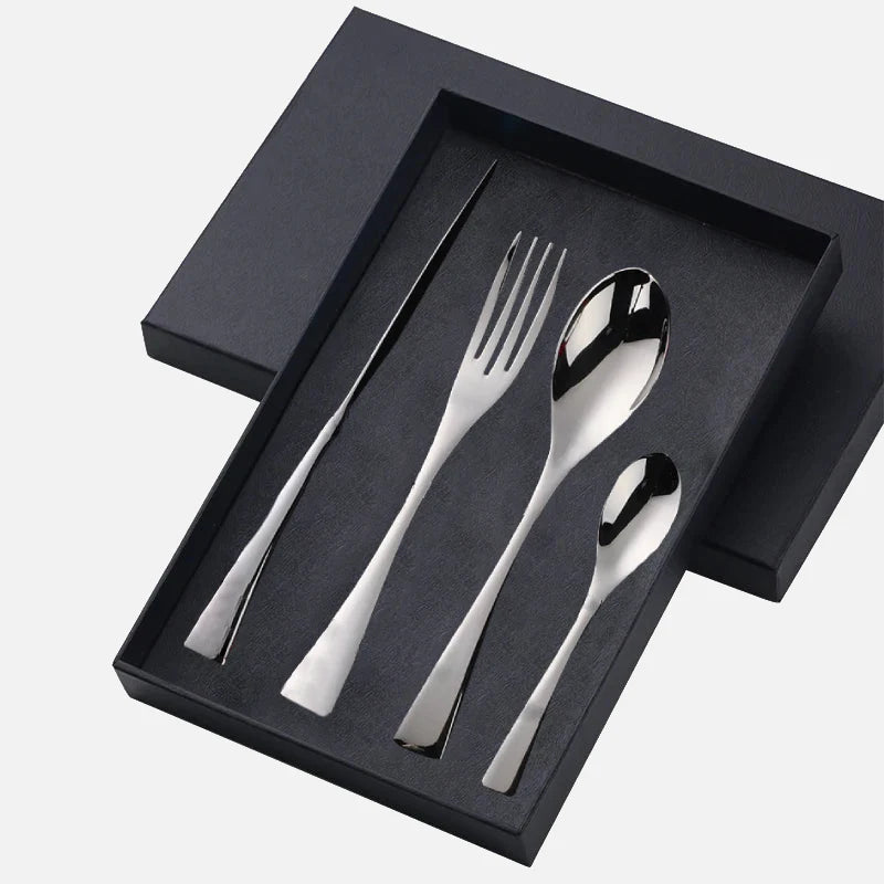 Fire Rainbow Stainless Steel Serving Utensils Silver