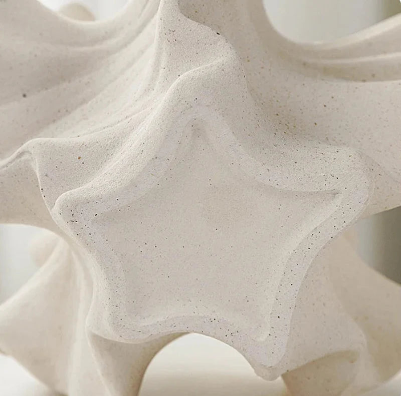 Fired White Ceramic Vase